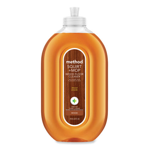 Method Squirt + Mop Wood Floor Cleaner, Almond Scent, 25 oz Squirt Bottle