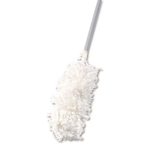 Rubbermaid Commercial HiDuster Dusting Tool with Angled Launderable Head, 51" Extension Handle
