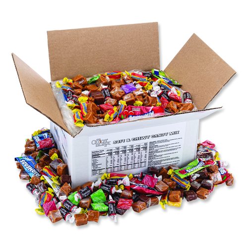 Office Snax Candy Assortments, Soft and Chewy Candy Mix, 5 lb Carton