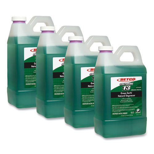 Betco Green Earth Natural FastDraw Degreaser, 2 L Bottle, 4/Carton