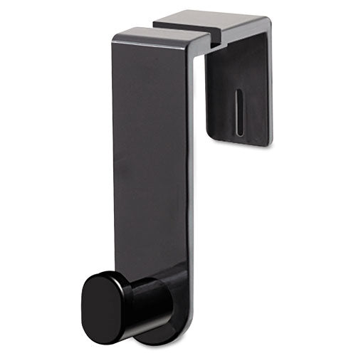 Safco Plastic Coat Hook, 1-Hook, 1.75 x 5.25 x 4, Black