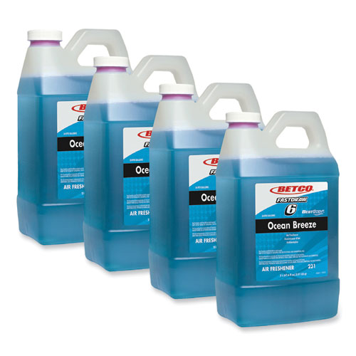 Betco BestScent Ocean Breeze FastDraw Deodorizer, Ocean Breeze, 67.6 oz FastDraw Bottle, 4/Carton
