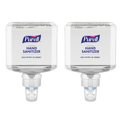 PURELL Advanced Hand Sanitizer Foam, For ES8 Dispensers, 1,200 mL Refill, Clean Scent, 2/Carton