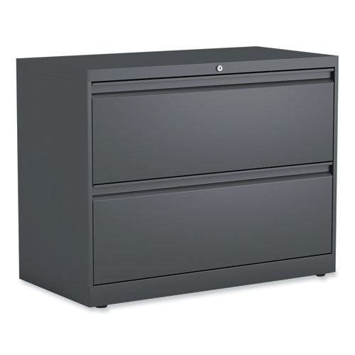 Alera Lateral File, 2 Legal/Letter/A4/A5-Size File Drawers, Charcoal, 36" x 18.63" x 28"