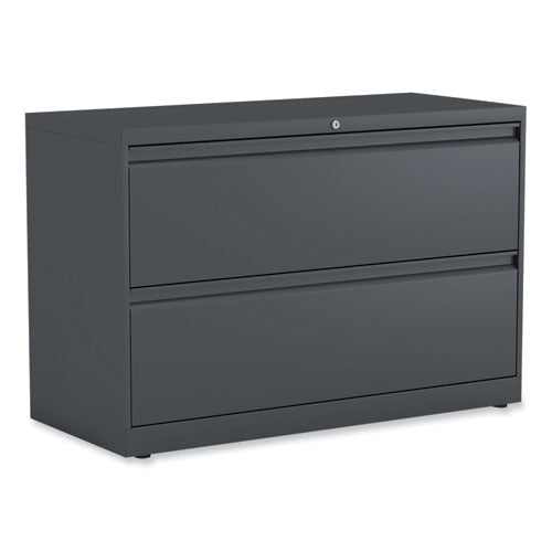Alera Lateral File, 2 Legal/Letter-Size File Drawers, Charcoal, 42" x 18.63" x 28"