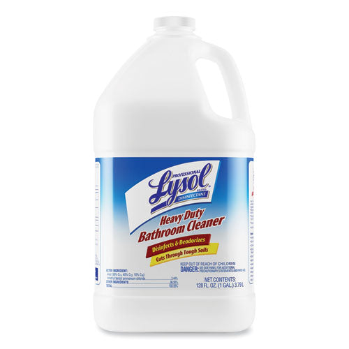 Professional LYSOL Brand Disinfectant Heavy-Duty Bathroom Cleaner Concentrate, Fresh Lime Scent, 1 gal Bottle