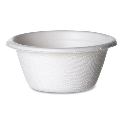Eco-Products Molded Fiber Portion Cups, 2 oz, Sugarcane, White, 2,500/Carton