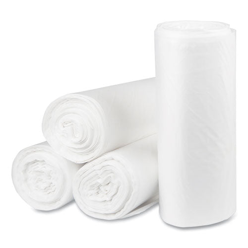 Pitt Plastics Eco Strong Plus Can Liners, 40 gal, 1.35 mil, 40" x 46", Natural, Perforated Roll, 100/Carton