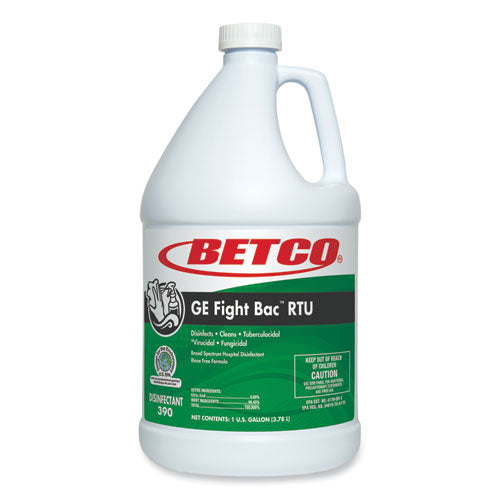 Betco GE Fight Bac RTU Disinfectant, Fresh Scent, 1 gal Bottle