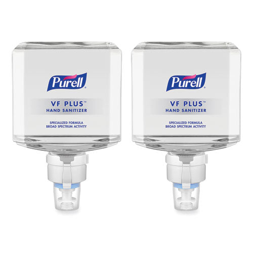 PURELL VF PLUS Hand Sanitizer Gel, 1,200 mL Refill Bottle, Fragrance-Free, For ES8 Dispensers, 2/Carton
