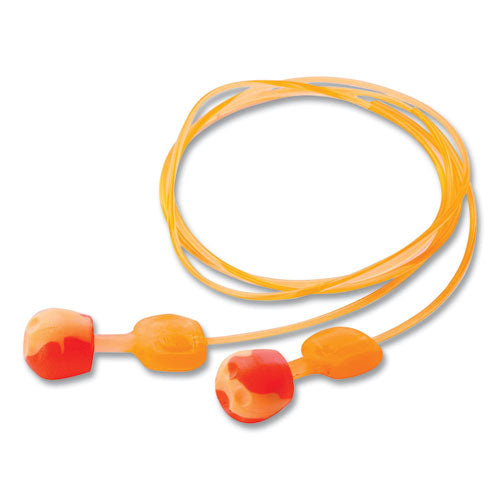 Howard Leight by Honeywell TrustFit Pod Corded Reusable Foam Earplugs, 28 dB NRR, One Size Fits Most, Orange/Red Spherical Pod Plugs, 1,000/Carton