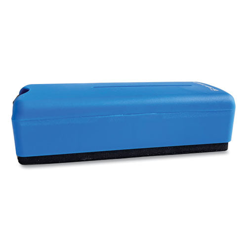 Charles Leonard Magnetic Whiteboard Spray Eraser, 6" x 2.5" x 1.5", Blue