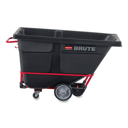 Rubbermaid Commercial 1 cu yd BRUTE Rotomolded Tilt Truck, 1,250 lb Capacity, Black