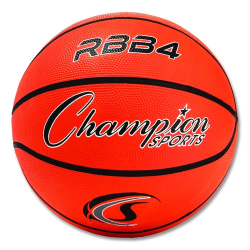Champion Sports Rubber Sports Ball, Basketball, No. 6 Size, Orange