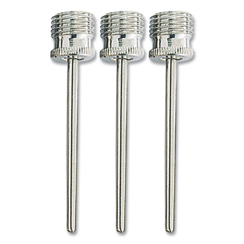 Champion Sports Nickel-Plated Inflating Needles for Electric Inflating Pump, 3/Pack