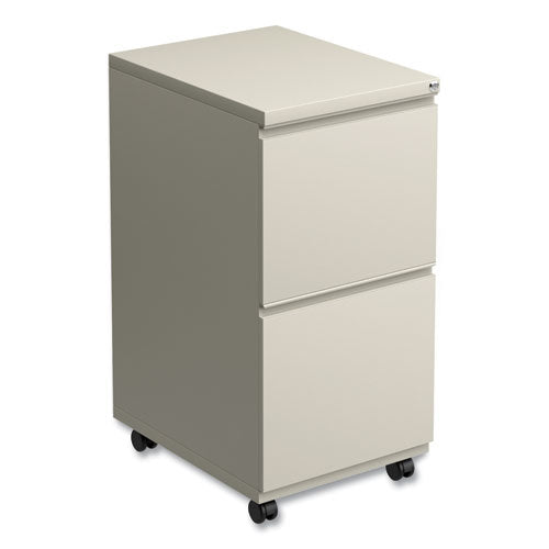 Alera File Pedestal with Full-Length Pull, Left or Right, 2 Legal/Letter-Size File Drawers, Putty, 14.96" x 19.29" x 27.75"