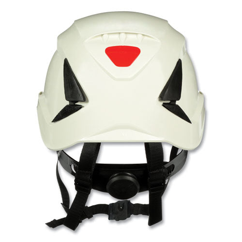 3M SecureFit X5000 Series Safety Helmets, Brimless, 6-Point Pressure Diffusion Ratchet, One Size Fits Most (6.25 to 8), White