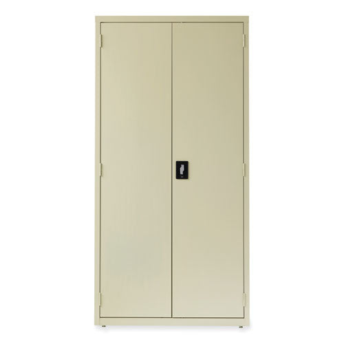 Alera Economy Assembled Storage Cabinets, 5 Shelves, 36" x 18" x 72", Putty
