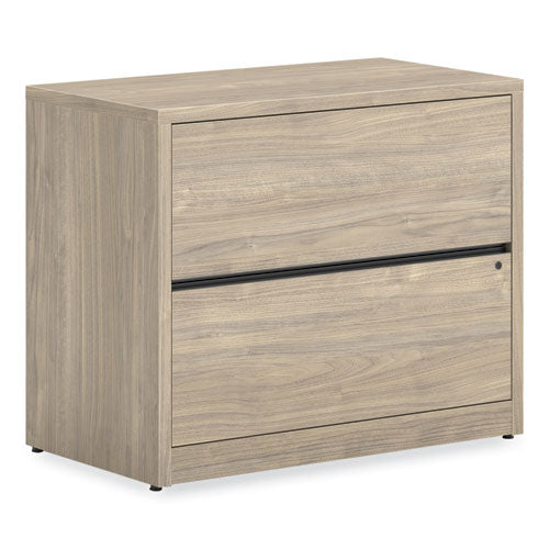 HON 10500 Series Lateral File, 2 Legal/Letter-Size File Drawers, Kingswood Walnut, 36" x 20" x 29.5"