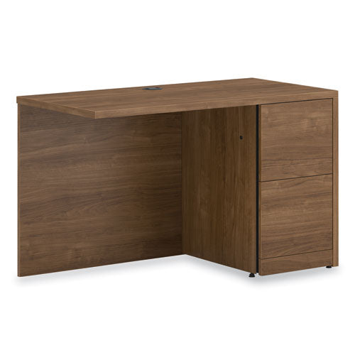 HON 10500 Series Return with Full-Height Pedestal, Right, 48" x 24" x 29.5", Pinnacle