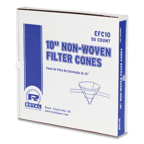 AmerCareRoyal Filter Cones, 10" dia, 500/Carton