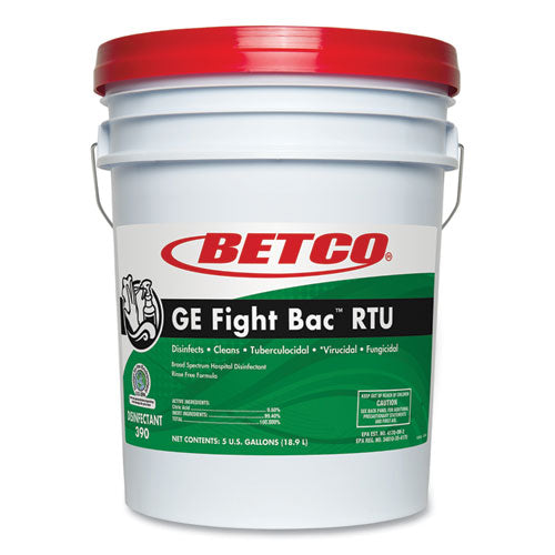 Betco Fight Bac RTU Disinfectant, Fresh Scent, 5 gal Pail