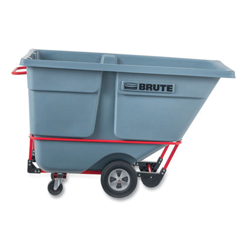 Rubbermaid Commercial 1 cu yd BRUTE DURATILT Frame Tilt Truck, Standard Duty, 1,200 lb Capacity, Gray
