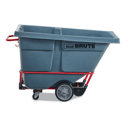 Rubbermaid Commercial 0.5 cu yd BRUTE DURATILT Frame Tilt Truck, Heavy Duty, 1,400 lb Capacity, Gray