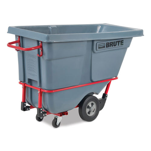 Rubbermaid Commercial 0.5 cu yd BRUTE DURATILT Frame Tilt Truck, Standard Duty, 850 lb Capacity, Gray