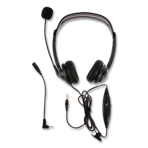 Spracht ZuM ZuM350B Binaural Over The Head Headset, Black