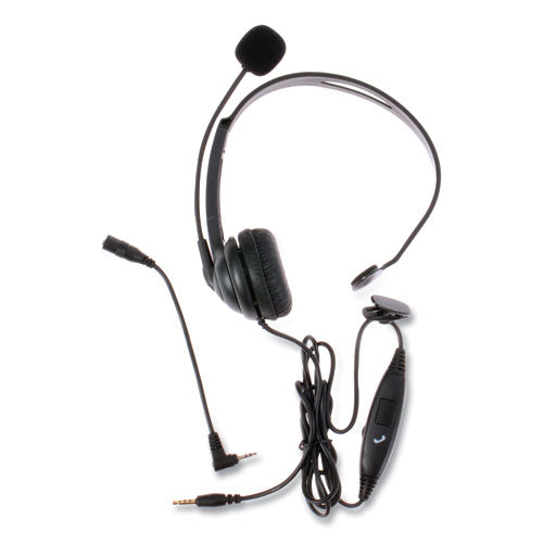 Spracht ZuM ZuM350M Monaural Over The Head Headset, Black