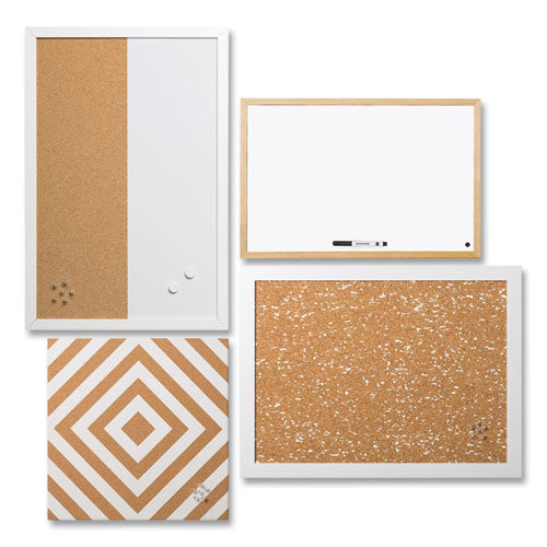 MasterVision Neutrals Positive Flow Message Board Set, (2) Bulletin, (1) Dry Erase/Bulletin, (1) Magnetic Dry Erase, Assorted Sizes/Colors