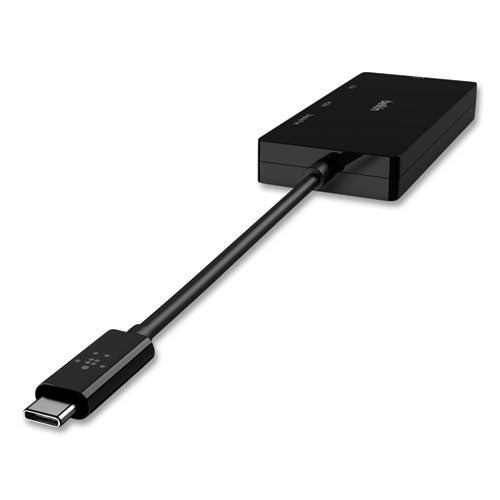 Belkin USB-C Video Adapter, DisplayPort/DVI/HDMI/USB-C/VGA, 4.33" Black