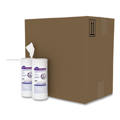 Diversey Oxivir 1 Wipes, 1-Ply, 7 x 8, 60/Canister, 12 Canisters/Carton