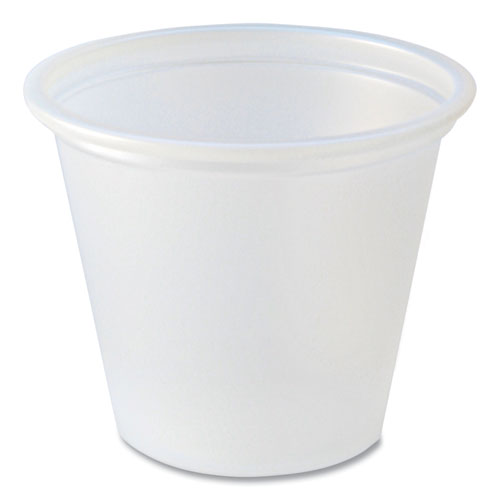 Fabri-Kal Portion Cups, 1 oz, Plastic, Translucent, 250/Sleeve, 10 Sleeves/Carton