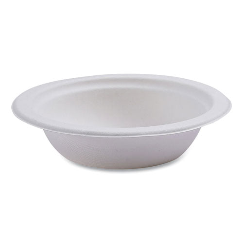 Eco-Products Vanguard Renewable and Compostable Sugarcane Bowls, 12 oz, White, 1,000/Carton