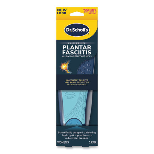 Dr. Scholl's Plantar Fasciitis All Day Pain Relief Orthotics for Women, Women's Sizes 6 to 10, Blue