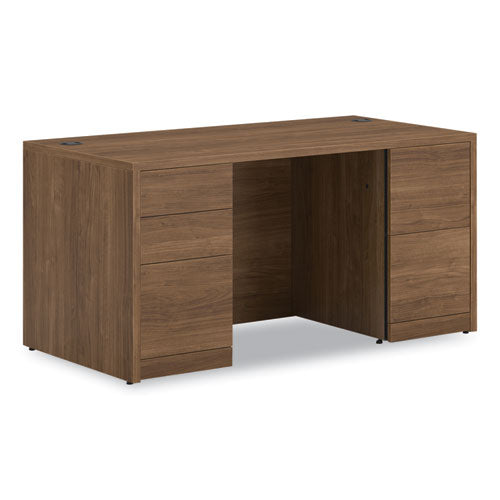 HON 10500 Series Double Pedestal Desk with Full Pedestals, 60" x 30" x 29.5", Pinnacle