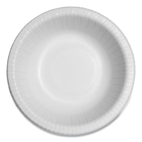 SOLO Bare Eco-Forward Clay-Coated Paper Dinnerware, ProPlanet Seal, Bowl, 12 oz, White, 125/Bag, 8 Bags/Carton