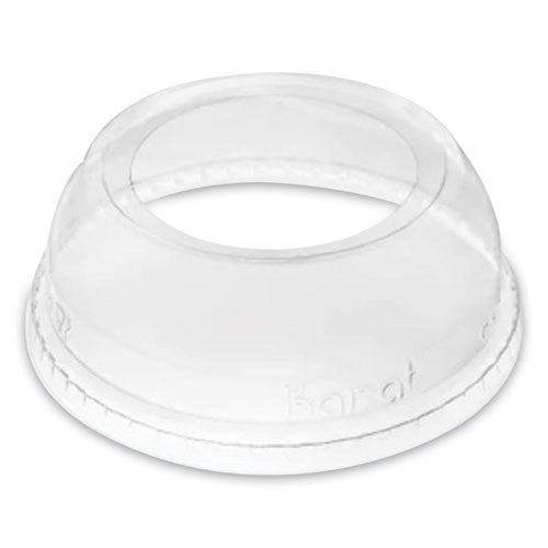 Karat PET Lids, Wide Opening Dome, Fits 12 oz to 24 oz Cold Cups, Plastic, Clear, 1,000/Carton
