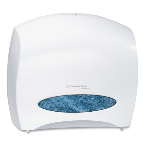 Kimberly-Clark Professional* JRT Jr. Escort Jumbo Roll Bath Tissue Dispenser, 16 x 5.75 x 13.88, Pearl White