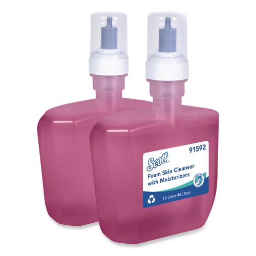 Scott Pro Foam Skin Cleanser with Moisturizers Refill, Citrus Floral Scent, 1.2 L, 2/Carton