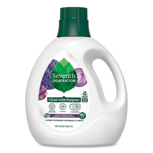Seventh Generation Natural Liquid Laundry Detergent, Fresh Lavender Scent, 135 oz Bottle