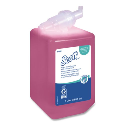 Scott Pro Foam Skin Cleanser with Moisturizers Refill, Light Floral Scent, 1 L