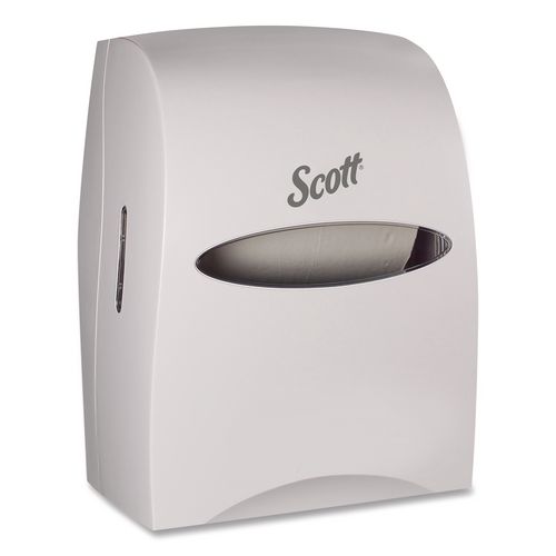 Scott Essential Manual Hard Roll Towel Dispenser, 13.06 x 11 x 16.94, White