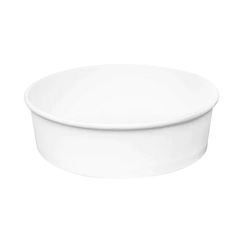 Karat Food Bucket, 48 oz, 7.99" Diameter x 2.4" h, White, Paper, 270/Carton