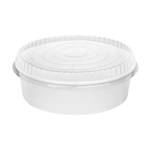 Karat Plastic Lid for Food Bucket, for 48 oz Buckets, Clear, Plastic, 270/Carton