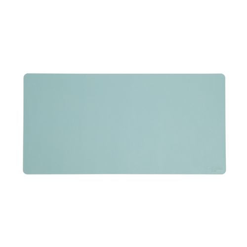 Smead Vegan Leather Desk Pads, 31.5" x 15.7", Light Blue