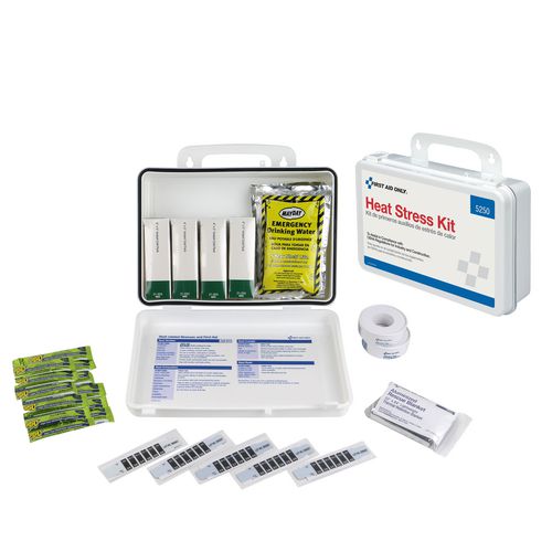 First Aid Only Unitized OSHA Compliant Heat Stress Kit, 26 Pieces, Plastic Case