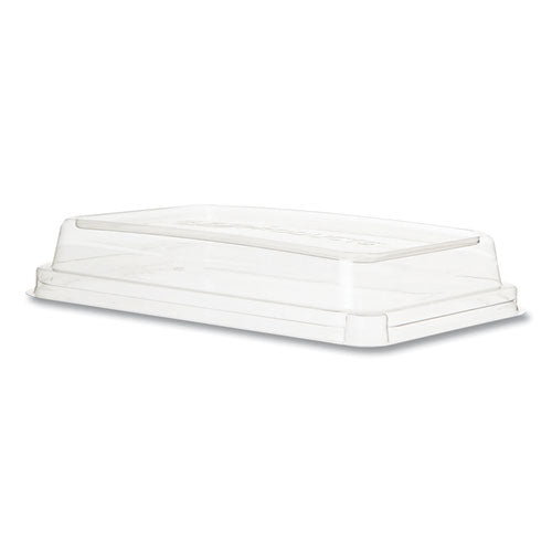Eco-Products Worldview 100% Recycled Content Lid, 10.82 x 10.71 x 1.83, Clear, Plastic, 200/Carton